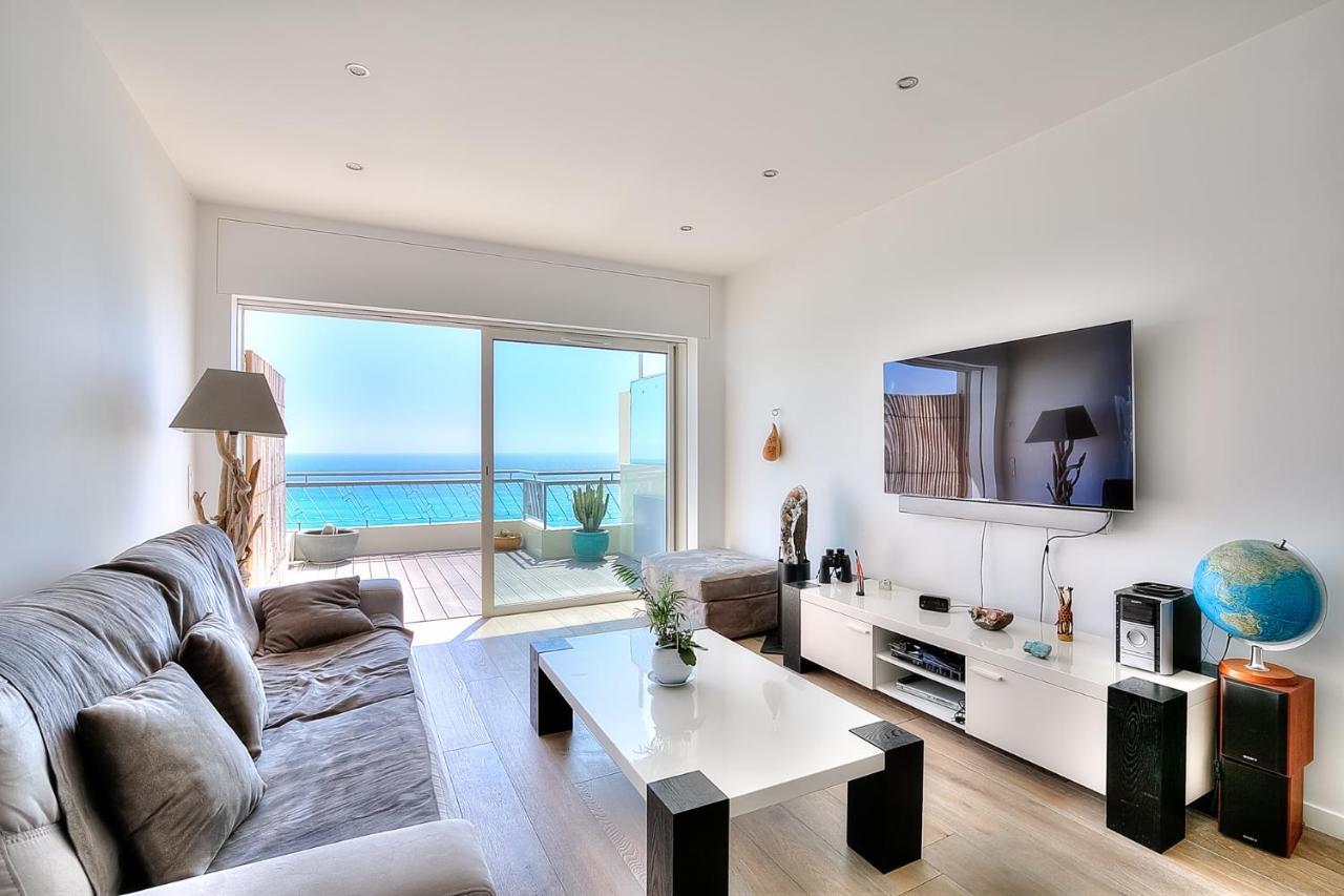דירות ניס Le Florentina, Dernier Etage Avec Terrasse, Vue Sur La Baie Des Anges מראה חיצוני תמונה