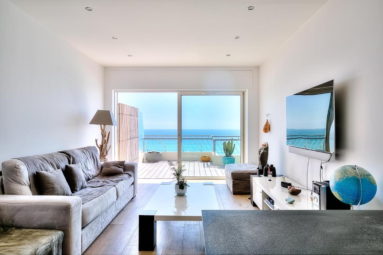 דירות ניס Le Florentina, Dernier Etage Avec Terrasse, Vue Sur La Baie Des Anges מראה חיצוני תמונה